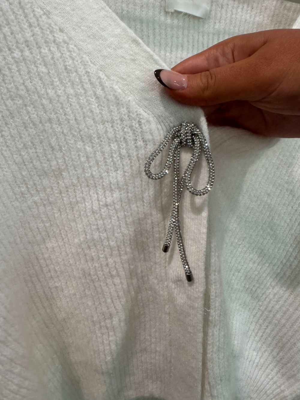 H&M Cream Rhinestone Bow Cardigan - Picture 4 of 4